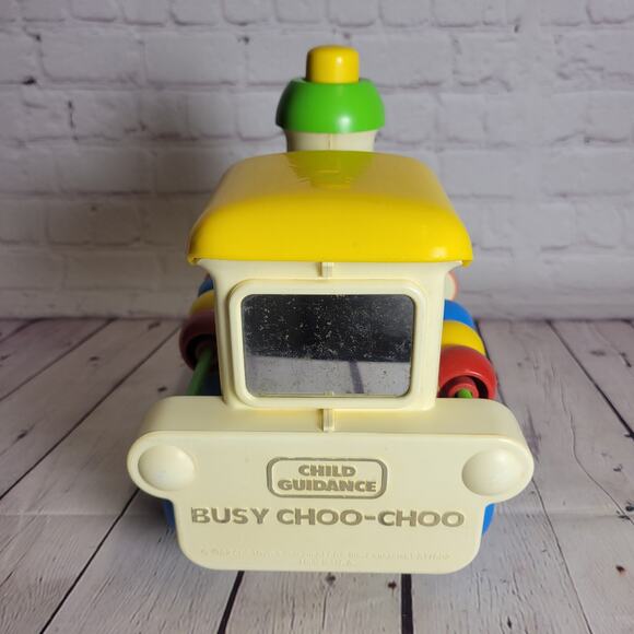 Child Guidance Busy Choo-Choo Train Vintage 1982 Toddler Push Toy Sensory - Picture 4 of 7